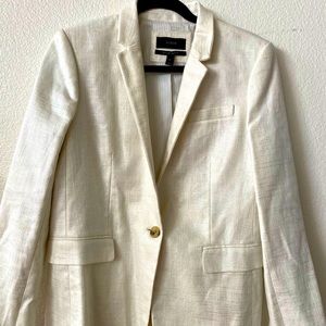 Jcrew regency linen blazer in light beige/ 10